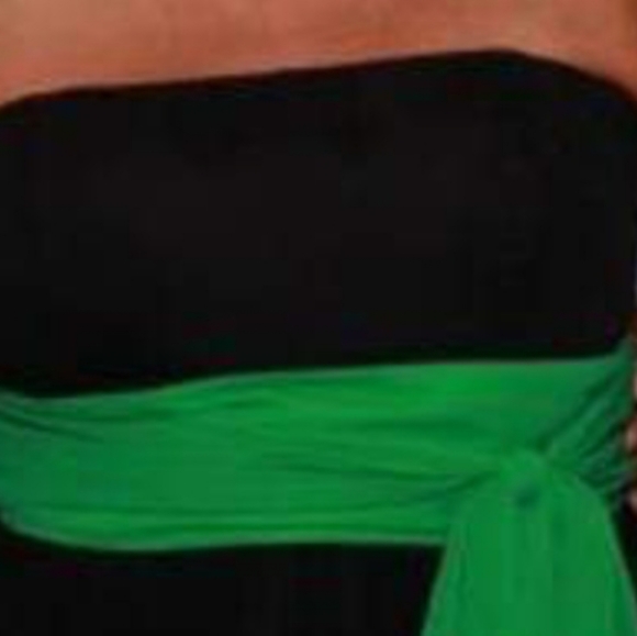 Alfred Angelo Long Chiffon Two Tone Bridesmaid Dress - Picture 4 of 10